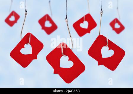 Fishing hook love heart sign with trout fish isolated on a white  background. Fishing hook close up. Fishing tackle. Stainless steel fishing  hooks. Fis Stock Photo - Alamy