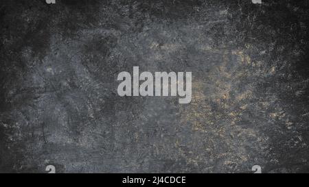 Dark concrete wall texture, panoramic view, background surface Stock Photo