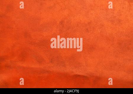 photo studio of dark orange imitation leather texture Stock Photo