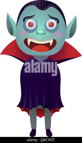 Vampire with wings line icon. Costume, Dracula, bloodsucker. Halloween concept. Vector illustration can be used for topics like holiday, masquerade, h Stock Vector