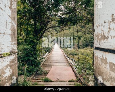Trailhead of Zhijiayang mountain, Taiwan Stock Photo