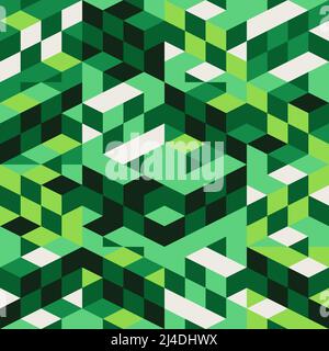 Geometric abstract vector pattern artwork made with various geometry shapes and elements. Digital graphics design for poster, cover, art, presentation Stock Vector