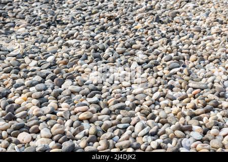 Pebbles on the beach Stock Photo