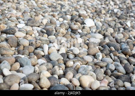 Pebbles on the beach Stock Photo