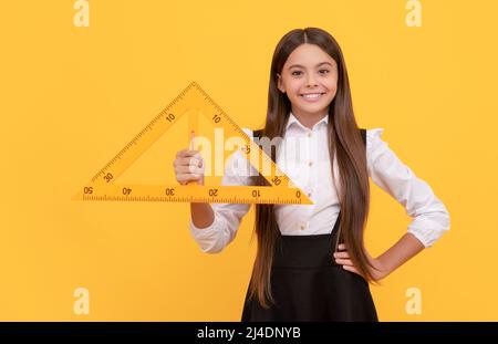 angle degree measurement. trigonometry stationery. measuring and sizing. Stock Photo