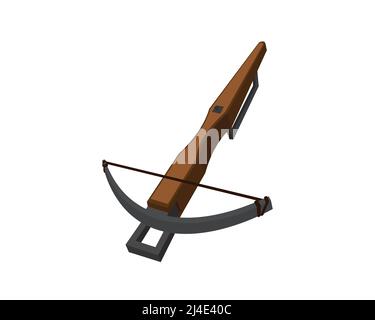 Detailed Modern Crossbow Gun Illustration Vector Stock Vector