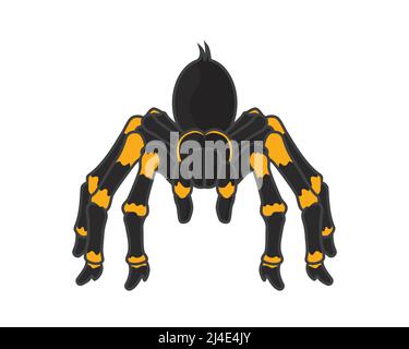 Detailed Spider with Standing Gesture Illustration Vector Stock Vector