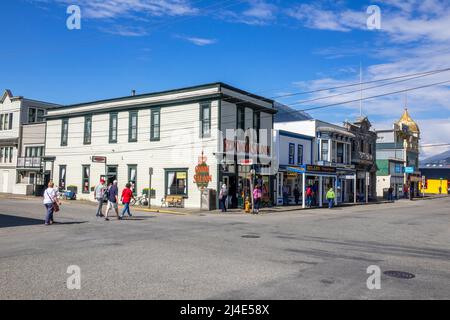 The Red Onion Saloon Skagway Alaska Which Houses A Historic Brothel Museum From The Gold Rush Days Heritage Building Stock Photo