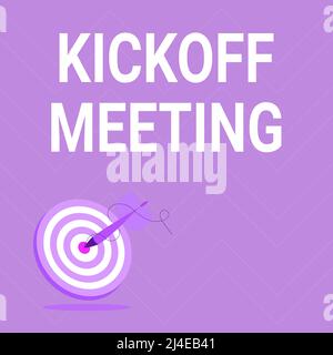 Handwriting text Kickoff Meeting, Concept meaning Special discussion on the  legalities involved in the project Stock Photo - Alamy