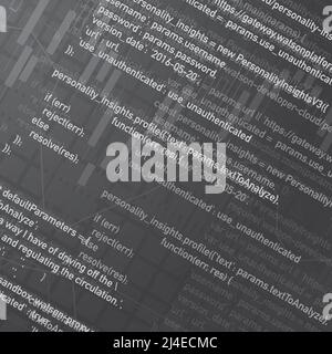 Custom grey program code background Stock Vector