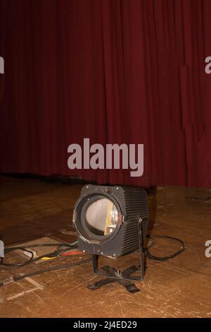 Old Projectors. Retro Equipment Theater Stage Image Concept. Stock Photo