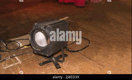 Old Projectors. Retro Equipment Theater Stage Image Concept. Stock Photo