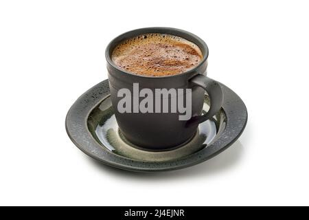 Cup of espresso coffee on white background Stock Photo