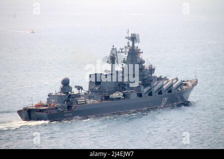 Istanbul, Turkey. 07th Sep, 2014. The Russian guided missile cruiser 'Moskva'. Credit: picture alliance/dpa/Alamy Live News Stock Photo