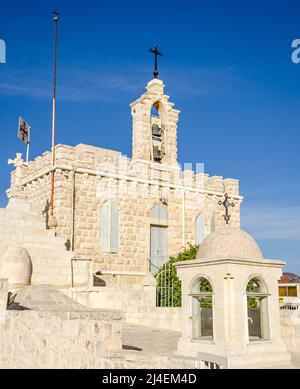 Chapel of the Milk Grotto in Bethlehem in the West Bank of the Palestinian Territories Stock Photo