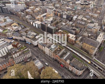 shoreditch high street, hoxton, london, england Stock Photo