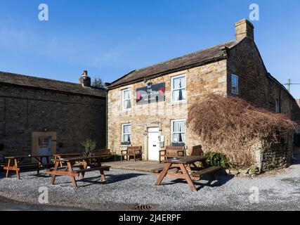 Red Lion Pub, Langthwaite, Arkengarthdale, Yorkshire Dales National Park. The pub featured in the first version of All Creatures Great and Small.