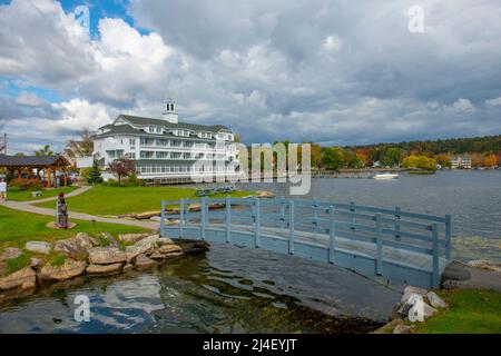 Bay Point At Mill Falls With Fall Foliage Panoramic Aerial View With ...