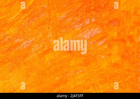 orange painted on paper watercolor background texture Stock Photo