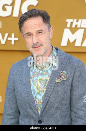 Los Angeles, Ca. 14th Apr, 2022. David Arquette at the Apple TV  premiere of They Call Me Magic at The Village Regency Theatre in Los Angeles, California on April 14, 2022. Credit: Faye Sadou/Media Punch/Alamy Live News Stock Photo