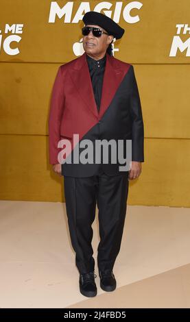 Westwood, USA. 14th Apr, 2022. Stevie Wonder at the ÔThey Call Me MagicÕ Screening held at the Regency Village Theatre on April 14, 2022 in Westwood, CA. © Janet Gough/AFF-USA.COM Credit: AFF/Alamy Live News Stock Photo