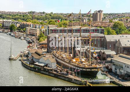 Brunels SS Great Britain is a museum ship and former passenger steamship at Bristol Harbor, Somerset, England, UK Stock Photo