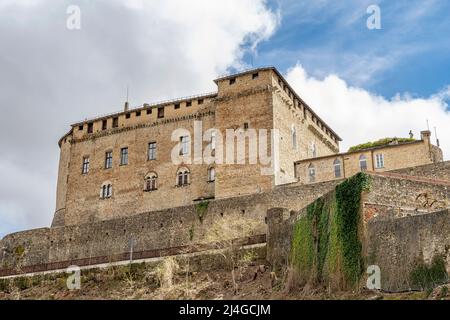 The ancient castle of Compiano, Parma, Italy Stock Photo