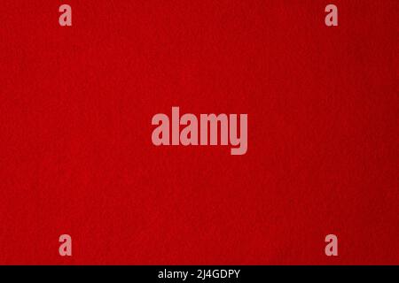 Red felt textile fabric texture background Stock Photo
