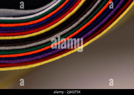 Several colored felt texture background Stock Photo