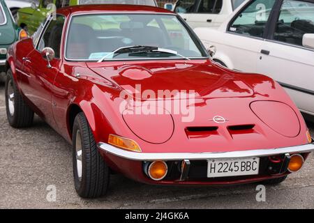 1970 Opel GT 1.9 L 2 door coupe sports classic car Stock Photo