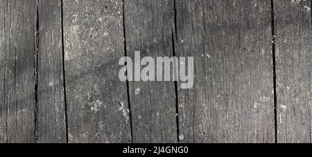 Background of old gray wooden boards Stock Photo