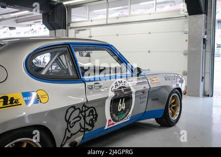 1971 Ford Capri 2600 RS Group 2 touring car prepared for Masters Historic Racing at Circuit of Catalonia, Barcelona, Spain 2022 Stock Photo