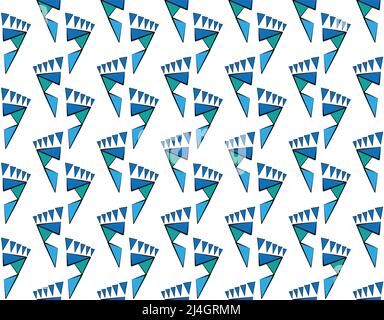 background or texture abstract illustrated footprints with triangles Stock Photo
