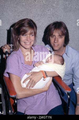 Debby Boone and Gabriel Ferrer with son Jordan in 1980 Credit: Ralph Dominguez/MediaPunch Stock Photo