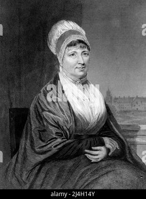 Elizabeth Fry (Gurney 1780 – 1845), Betsy Fry, English prison reformer, social reformer, philanthropist and Quaker. Stock Photo