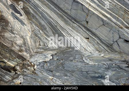 Cut of natural marble close up. Karelia Stock Photo
