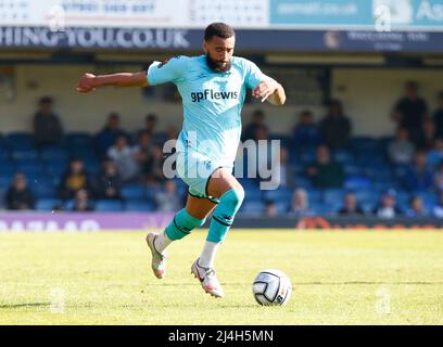 Southend, UK. 15th Apr, 2022. SOUTHEND, ENGLAND - APRIL 15: Ashley Charles of Wealdstone during National League between Southend United and Wealdstone at Roots Hall Stadium, Southend on Seas, UK on 15th April, 2022 Credit: Action Foto Sport/Alamy Live News Stock Photo