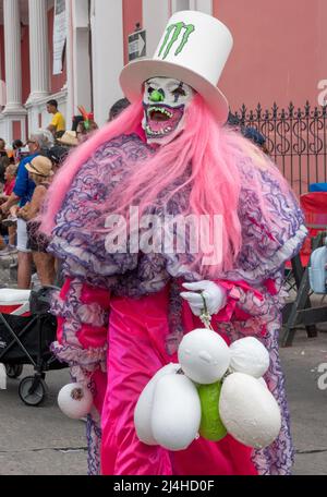 Mardi Gras parade, Ponce, PR Stock Photo