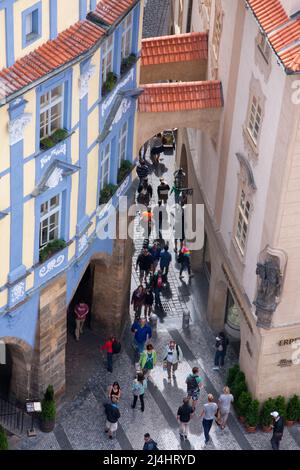 Views from Vez Tower, Stare Mesto, Prague, Czech Republic Stock Photo