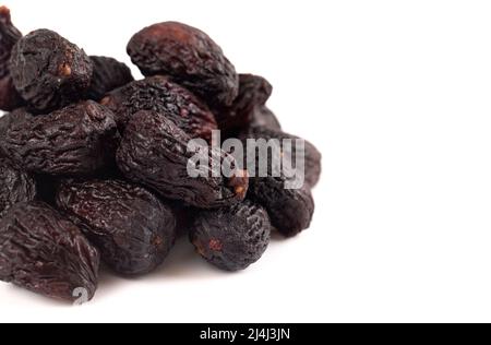 Dried Mission Figs on a White Background Stock Photo