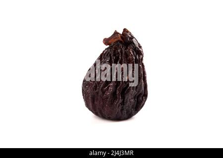 Dried Mission Figs on a White Background Stock Photo