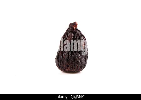 Dried Mission Figs on a White Background Stock Photo
