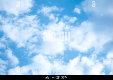 White heap clouds in the blue sky Stock Photo
