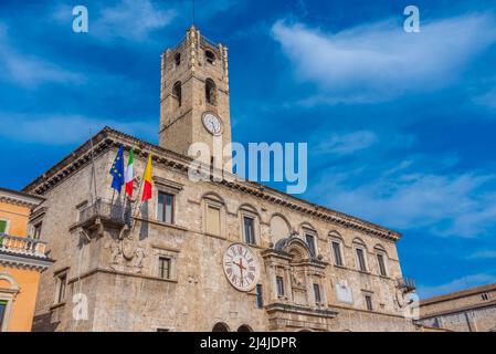 Palazzo dei Capitani del Popolo in Italian town Ascoli Piceno. Stock Photo