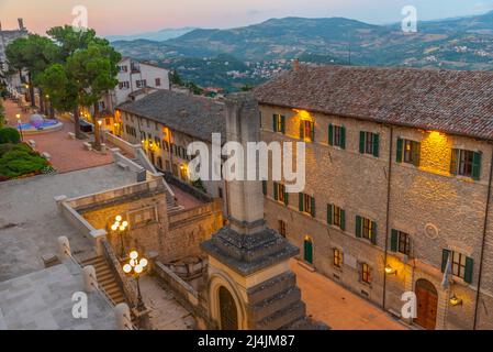 Palazzo Begni in Citta di San Marino. Stock Photo