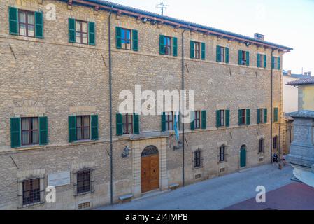 Palazzo Begni in Citta di San Marino. Stock Photo