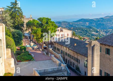 Palazzo Begni in Citta di San Marino. Stock Photo