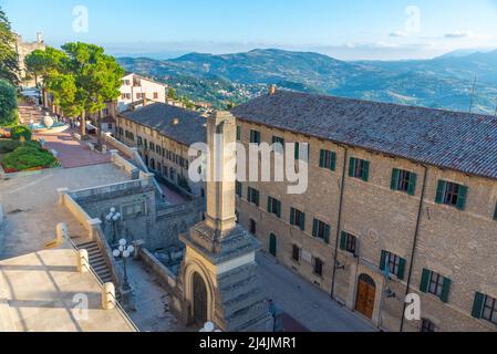 Palazzo Begni in Citta di San Marino. Stock Photo