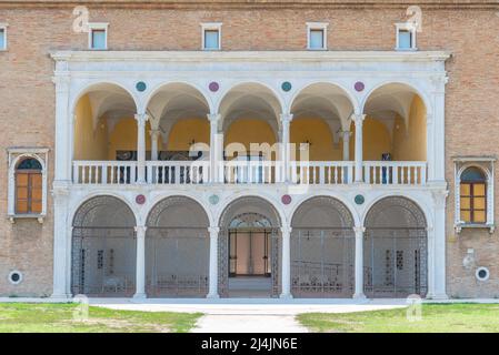View of the museum of modern art in Italian city Ravenna. Stock Photo
