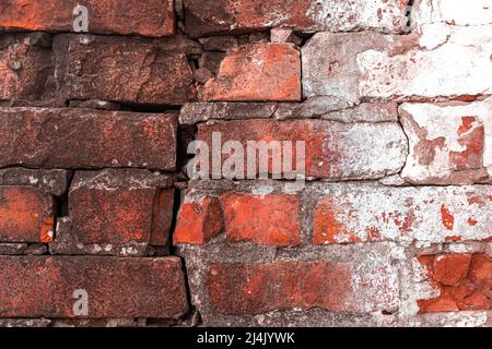 Burden brick wall background high detailed texture Stock Photo